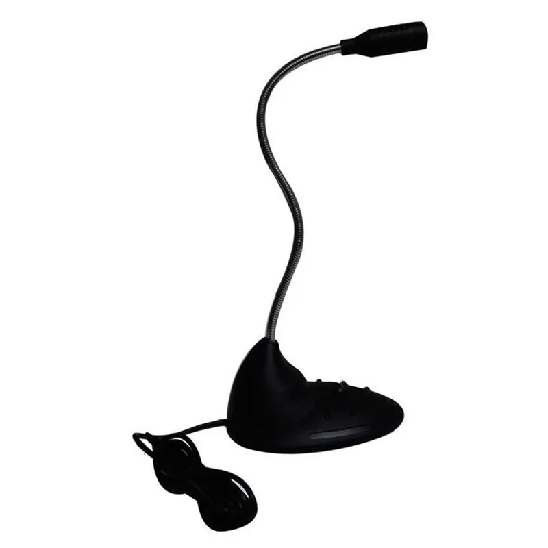 Flexible Stand Mini Studio Speech Microphone 3.5mm Plug Gooseneck Mic Wired For Computer PC Desktop Notebook | Электроника