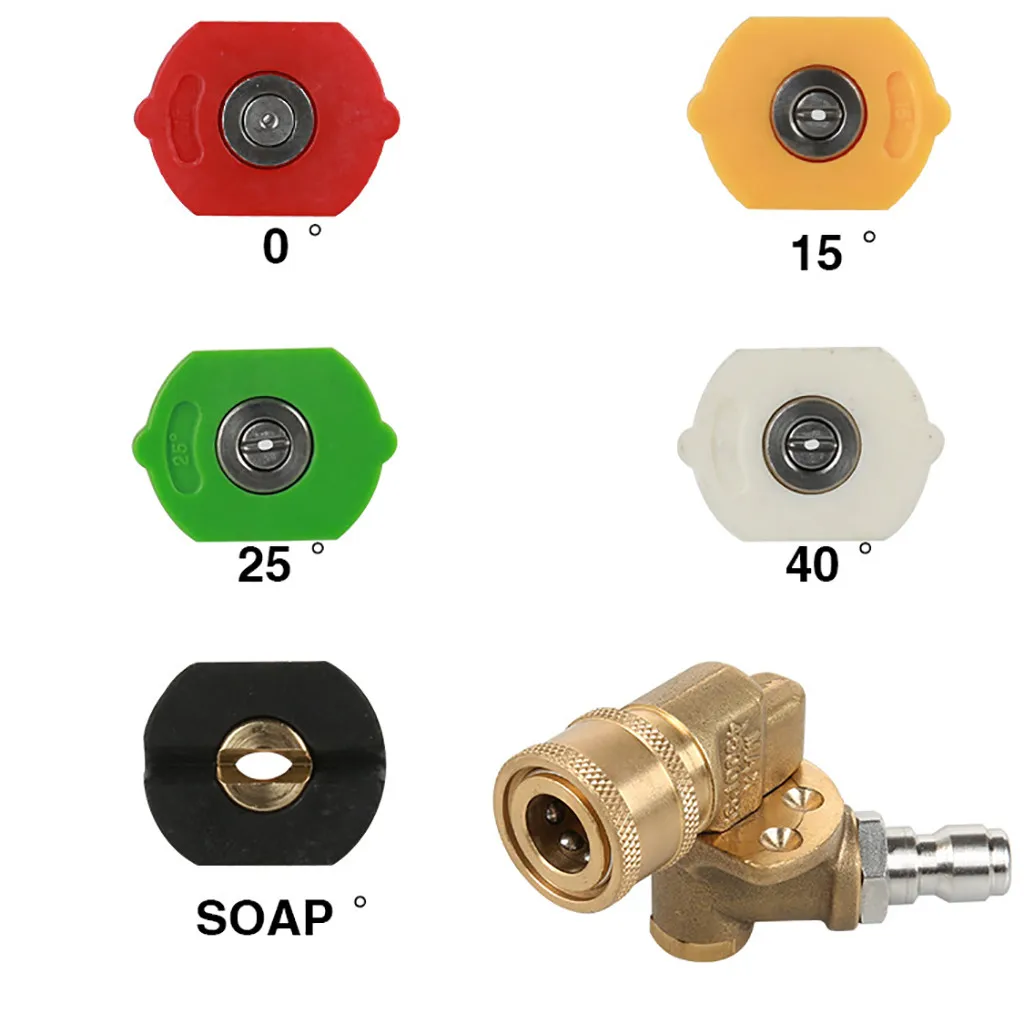 2019 Hot Sale Pressure Washer Accessories Spray Nozzle Tips Quick Connecting Coupler Drop Shipping | Дом и сад