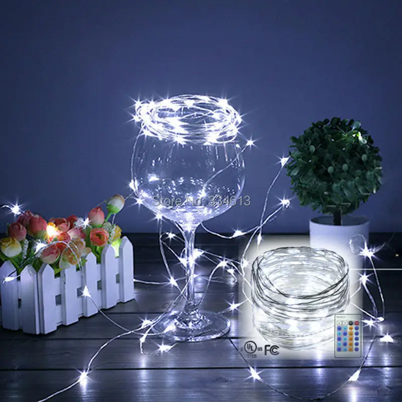 6AA 12 м 240LED гирлянда с питанием от аккумулятора 8 режимов водонепроницаемая