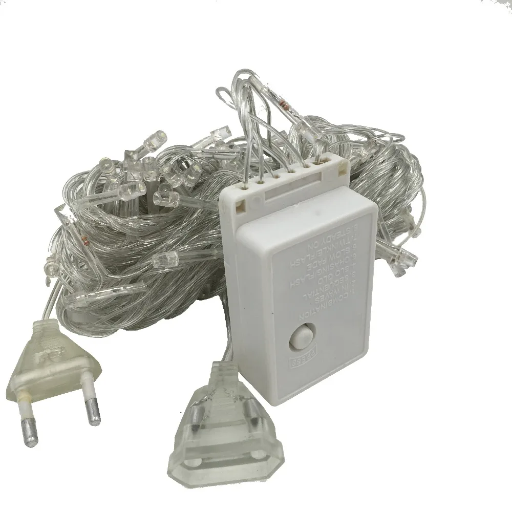 220 В ЕС Plug 10/20/30/50/100 м Строка сказочных огней Xmas светодиодов фея Lights декор сада для