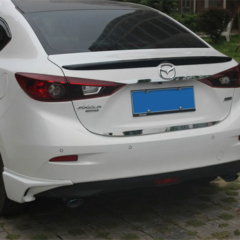 Черный окрашенный ABS автомобиль задний спойлер крыло для Mazda 3 Axela