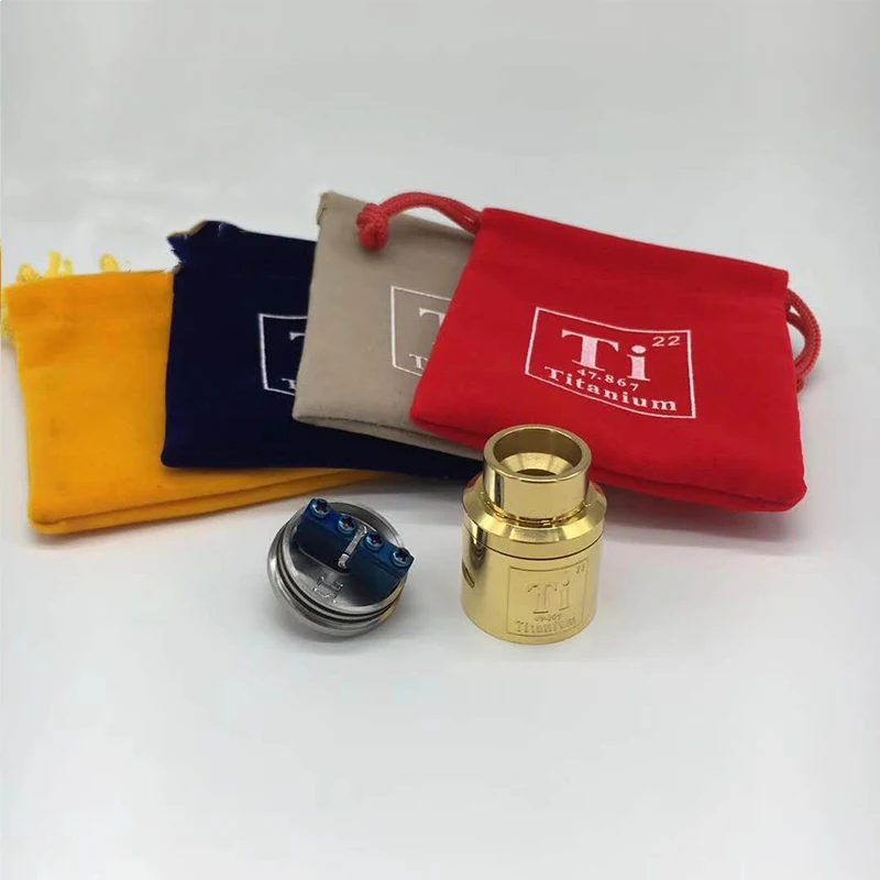 Новый SUB TWO Titanium Goan V1.5 RDA Rebuildable Dripping Регулируемый атомайзер 24 мм diamater 510 нить