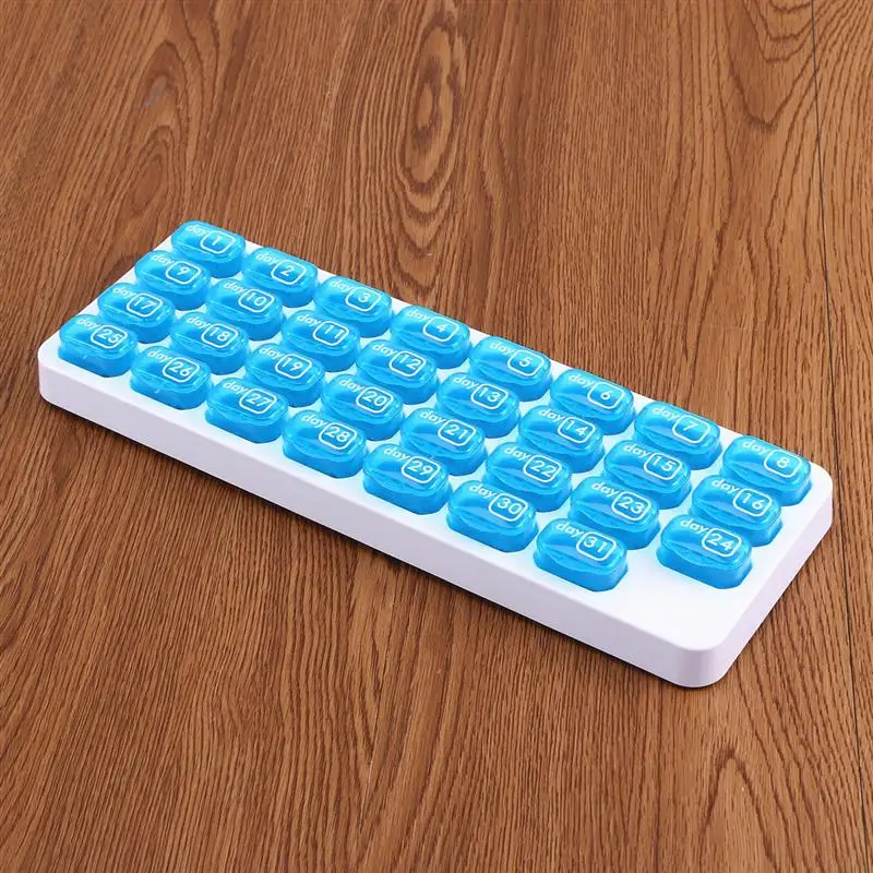 1 шт. органайзер для таблеток с крышкой|Коробки и ящики хранения| |