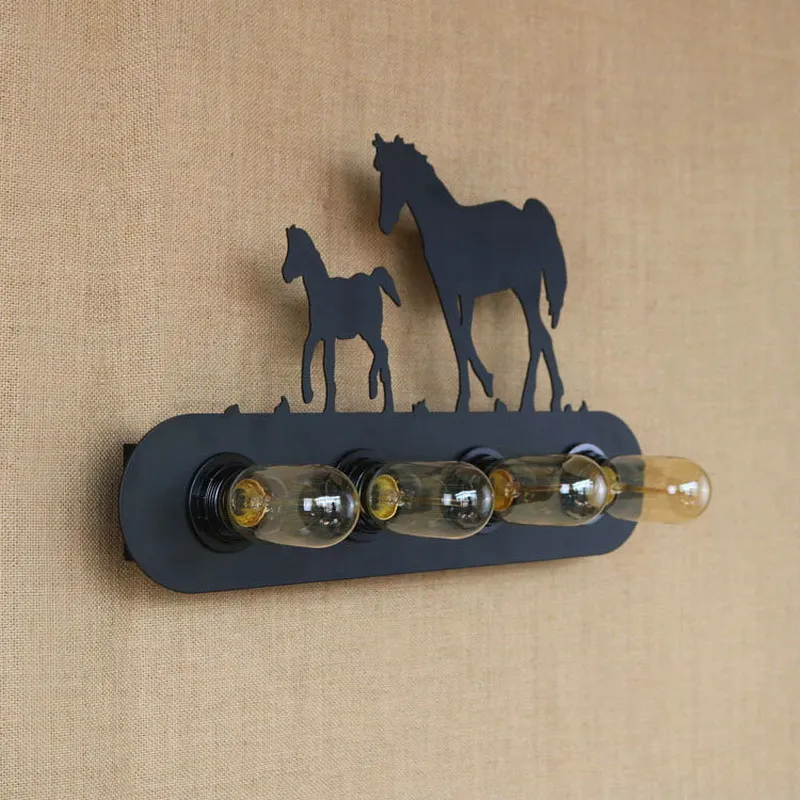 E27 Реплика дизайнер промышленный Стиль Письмо знак животного Настенный