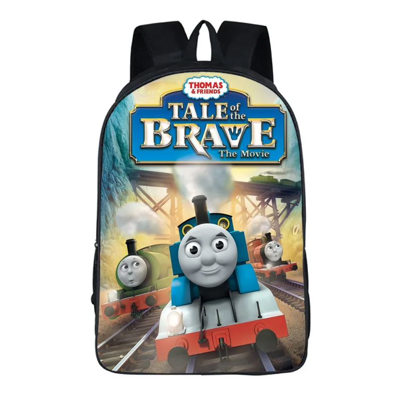 King of the Railway New Term Boys Girls School Bag Cartoon Printing Fashion Backpack Kids Children Mochila | Мужские рюкзаки