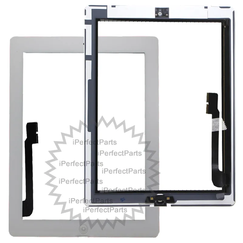 Tablet Touch Screen For ipad3 A1416 A1430 A1403 Glass Panel Professional Repair Kit iPad 3 Touchscreen + Home Button Assembl | Мобильные