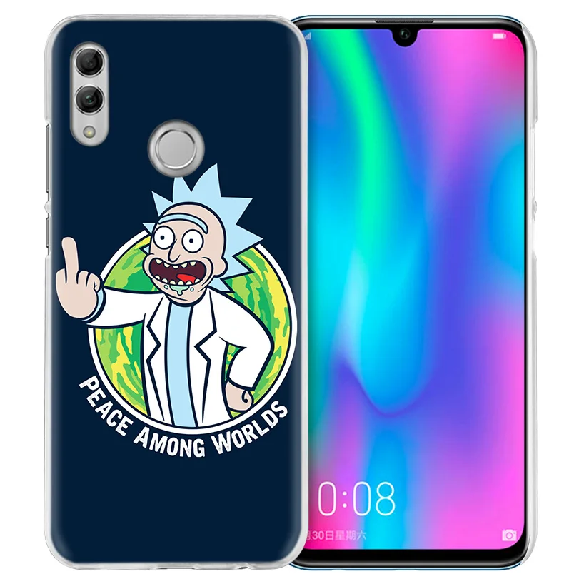 Рик и Морти мультфильм чехол для huawei Honor 8X Y9 9 10 Lite Play 7C 8C 8S 8A фотоаппаратов моментальной печати 7S 7A Pro V20 20i Y6 Y7 жесткий чехол из ПК для телефона