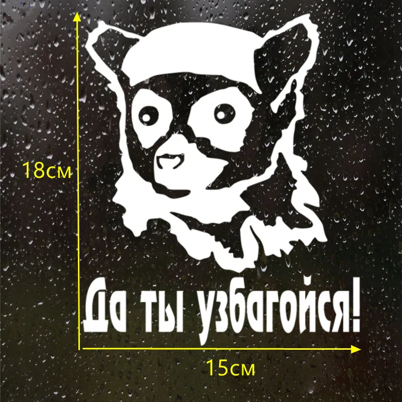 CK2490#15*18см наклейки на авто Да ты узбагойся! водонепроницаемые машину наклейка для