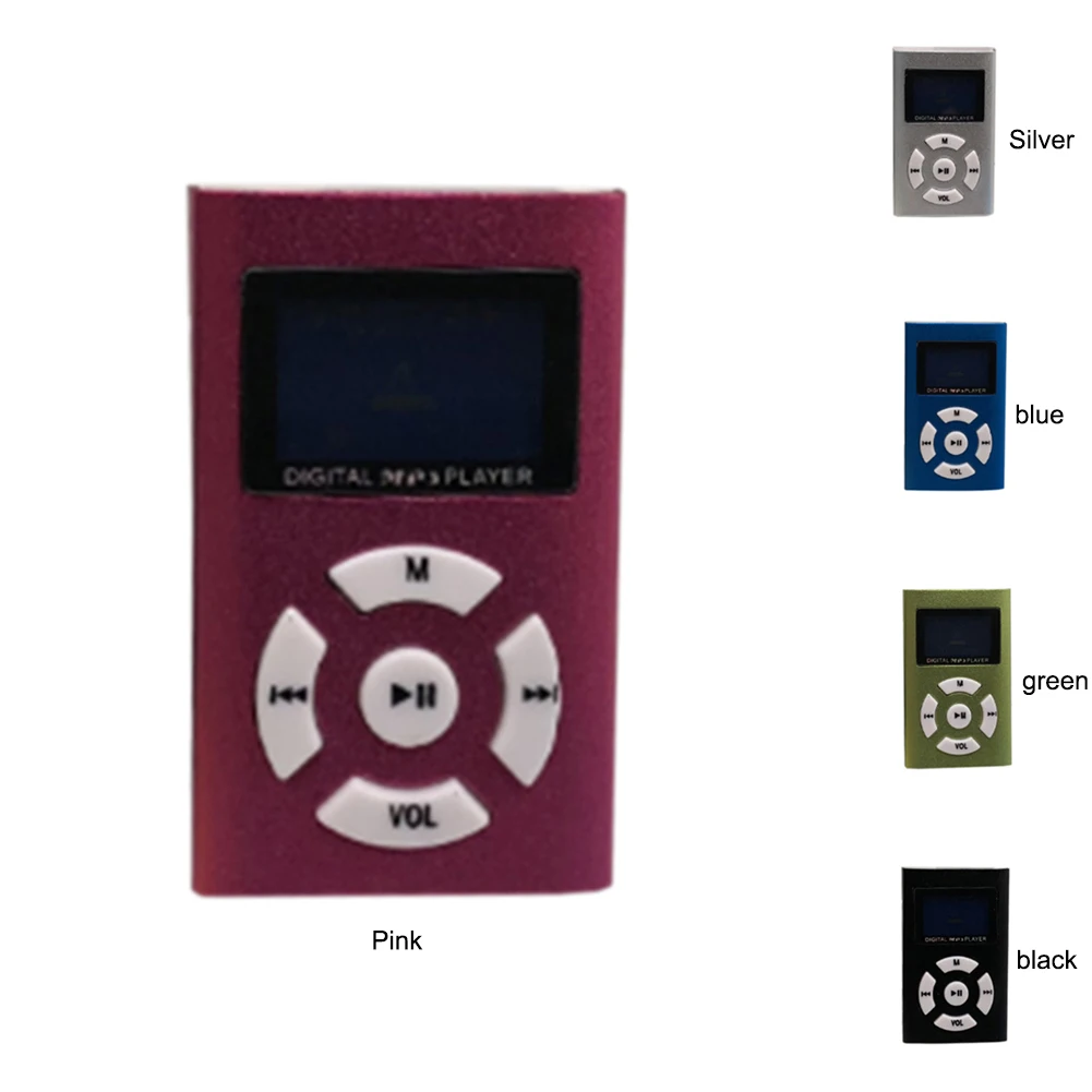 Hifi USB мини MP3 музыкальный плеер экран Поддержка LCD 32gb спортивный 5 видов цветов |