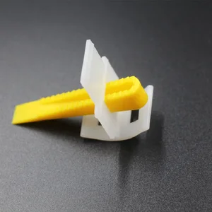 Система выравнивания плитки QWORK, 50 шт. клипов + 50 шт. клиновидных выравнивателей, разделители для губ