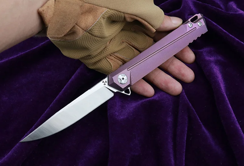 LEMIFSHE JK5311 S35VN лезвие Флиппер складной нож шарикоподшипник TC4 титановая ручка Охота Кемпинг Фрукты Ножи EDC инструменты