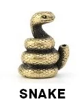 Brass snake Мини размер Латунь Бронза Медь Китайский 12 зодиака фигурки животных подставка для ароматических палочек офисный стол Декоративные - Цвет: Brass snake