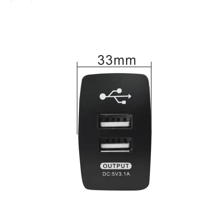 Новый Автомобильный адаптер питания с двумя USB-разъемами 12-24 В для разных