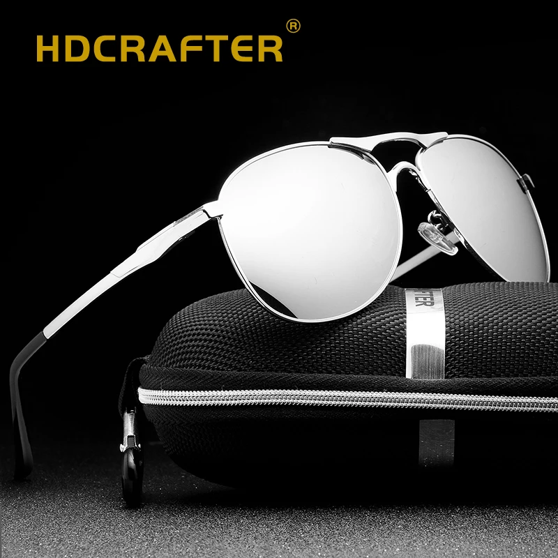 Hdcrafter брендовые дизайнерские поляризованные солнцезащитные очки Для мужчин UV400