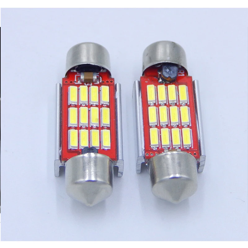 KRADA 8 шт./лот Led C5W автомобильные стеклянные световые линзы Festoon для volkswagen vw golf 4 5 6