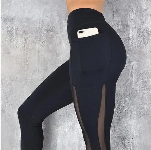 Black4 CHRLEISURE сетчатые спортивные Леггинсы, спортивные женские штаны для фитнеса, йоги, женские Леггинсы для йоги, ботиночки с высокой талией, штаны - Цвет: Black4