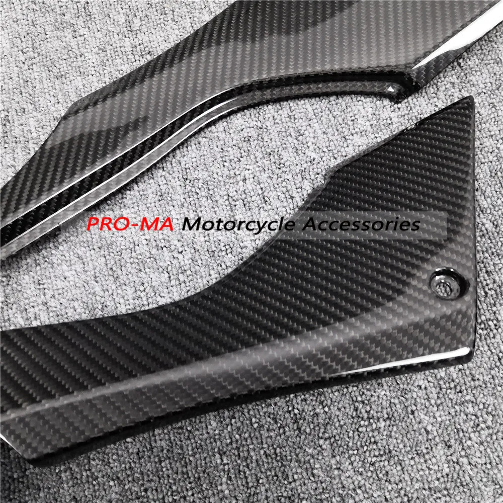 Мотоциклетные панели под сиденьем из углеродного волокна для Kawasaki Ninja 300 250R Z250 2013 +