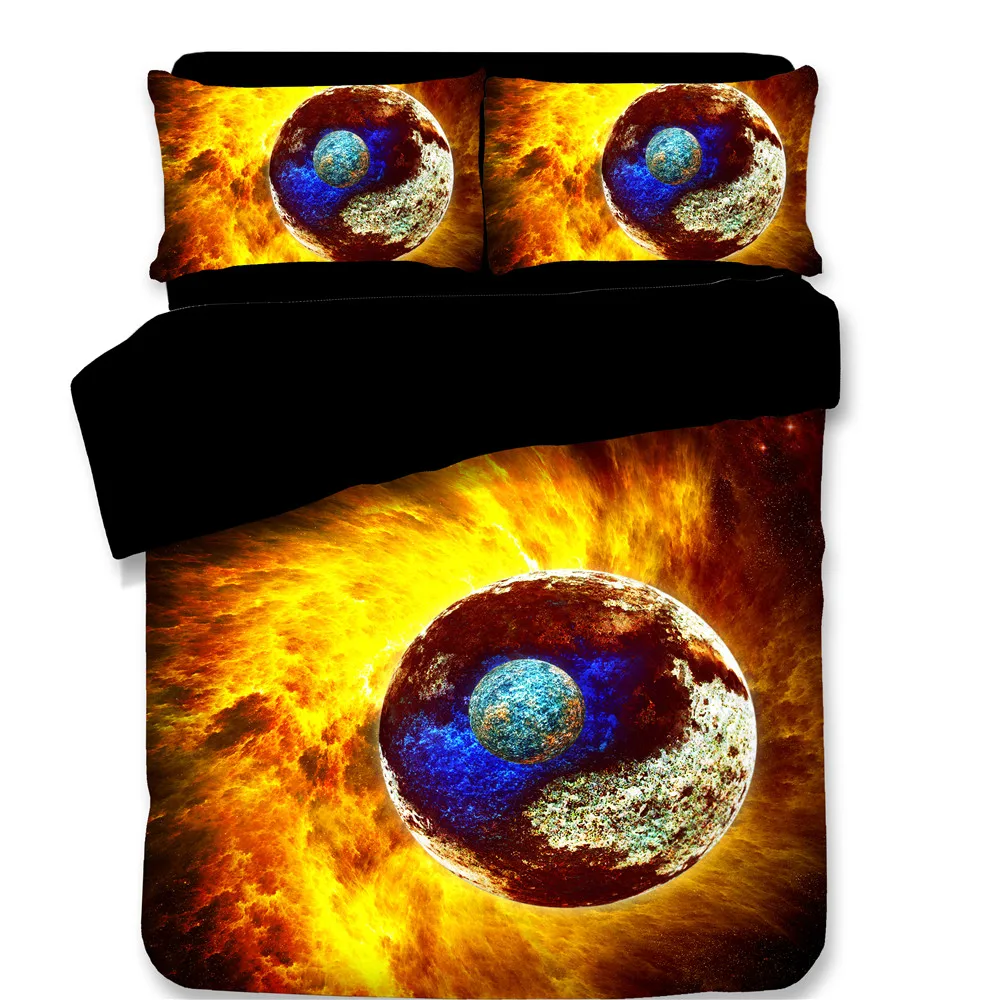 3D таинственный безграничная Galaxy пододеяльник комплекты космического