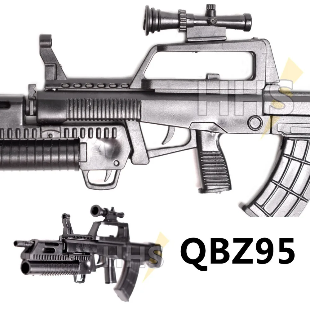 1:6 1/6 масштаб 12 дюймов фигурки QBZ-95 винтовка пусковая установка модель пушки для