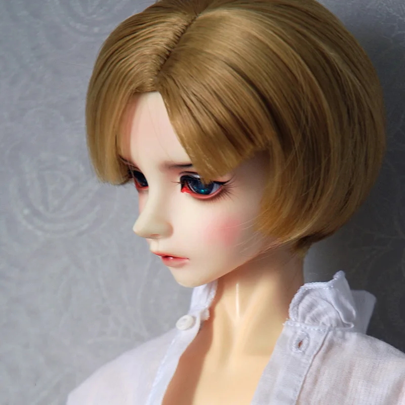 Allaosify для мальчиков и девочек bjd волосы 1 шт. короткий BJD парик 1/3 1/4 1/6 bjd кукла парик - Цвет: 7
