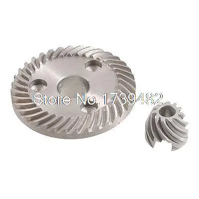 Серая металлическая спиральная коническая шестерня для угловой шлифовальной