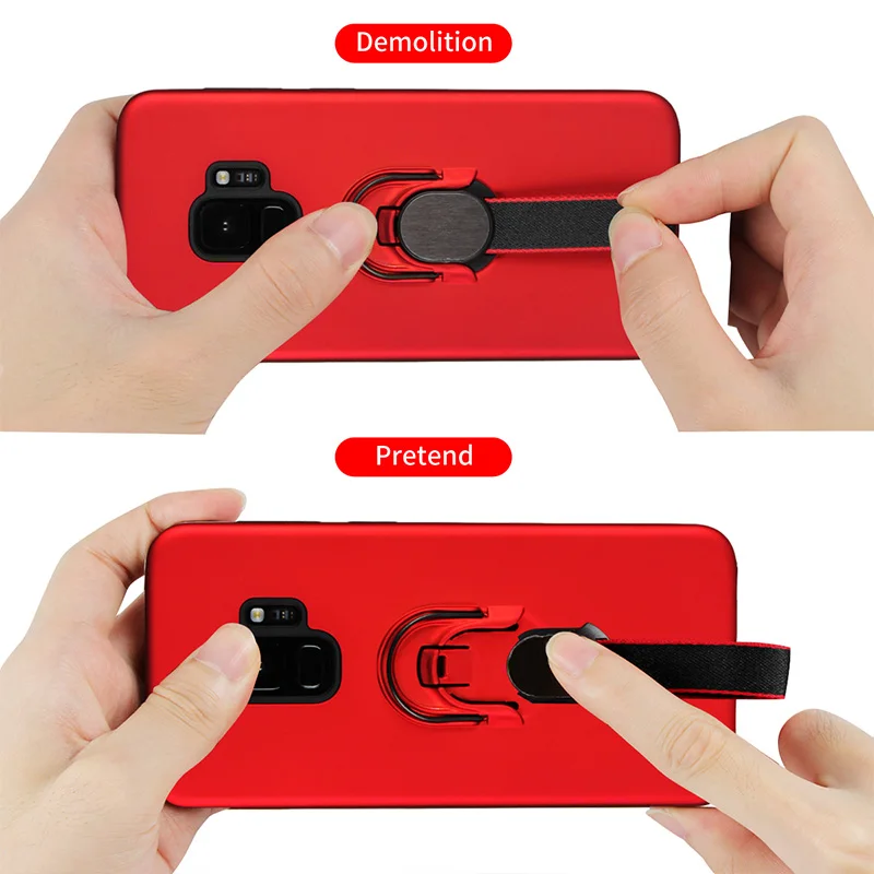 For Samsung S7 edge S8 S9 S10 Plus Silicon Soft TPU PC Ring Ribbon Hoder Car Magneitc for Lite Cases Cover Fundas Capa Coque | Мобильные