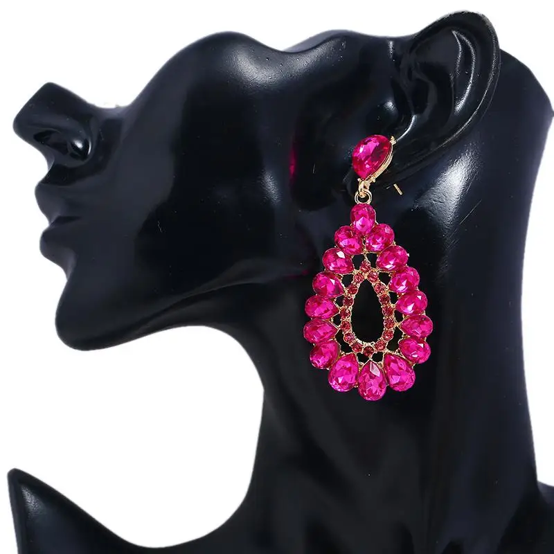 Для женщин Модные Этнические Стиль длинные серьги водослива Форма Shimmer