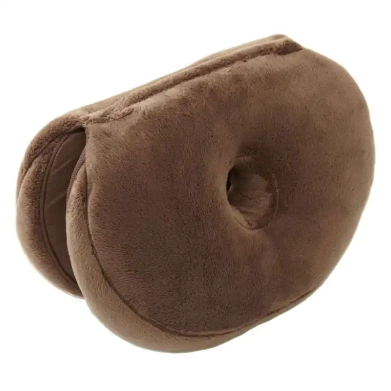 Coffee UFRIDAY 3D многофункциональная подушка для сидения с эффектом памяти Coussin Подушка плюшевая подушка для бедер два лепестка двойное отверстие подушки для сидения Cojine - Цвет: Coffee