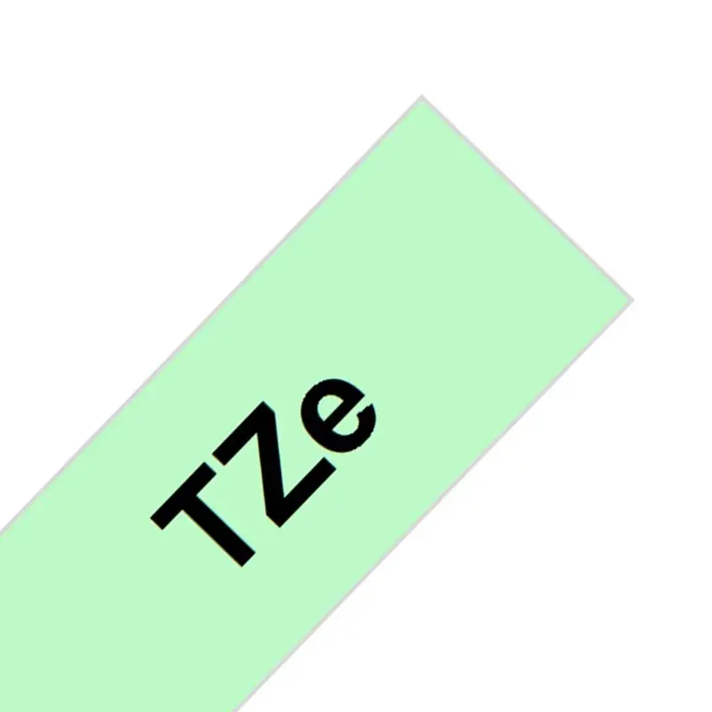Mint Green TZe231 стандартная ламинированная пленка 12 мм x 8 м Совместимость для Brother P-touch TZe ленты черный на белом принтере ленты TZe-231 производитель этикеток - Цвет: Mint Green