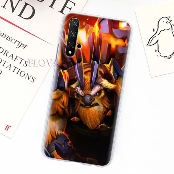 015 Чехол для телефона чехол для Honor 20 Pro 9 10 Lite 8X 8A 8C 8S 7A фотоаппаратов моментальной печати 7S Y7 Y9 V20 чехол с принтами из игр Warcraft и Dota 2 логотип Жесткие ПК-Чехлы - Цвет: 015
