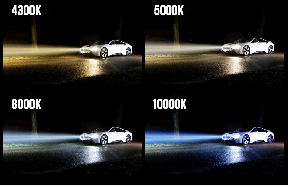 CARLitek 10000 K светодиодная Автомобильная фара глубокий синий мини лампа H4 H7 H8 H9 H11 Led Автомобильная противотуманная лампа фары 10000LM 50 W 12 V 24 V Автомобильный Стайлинг