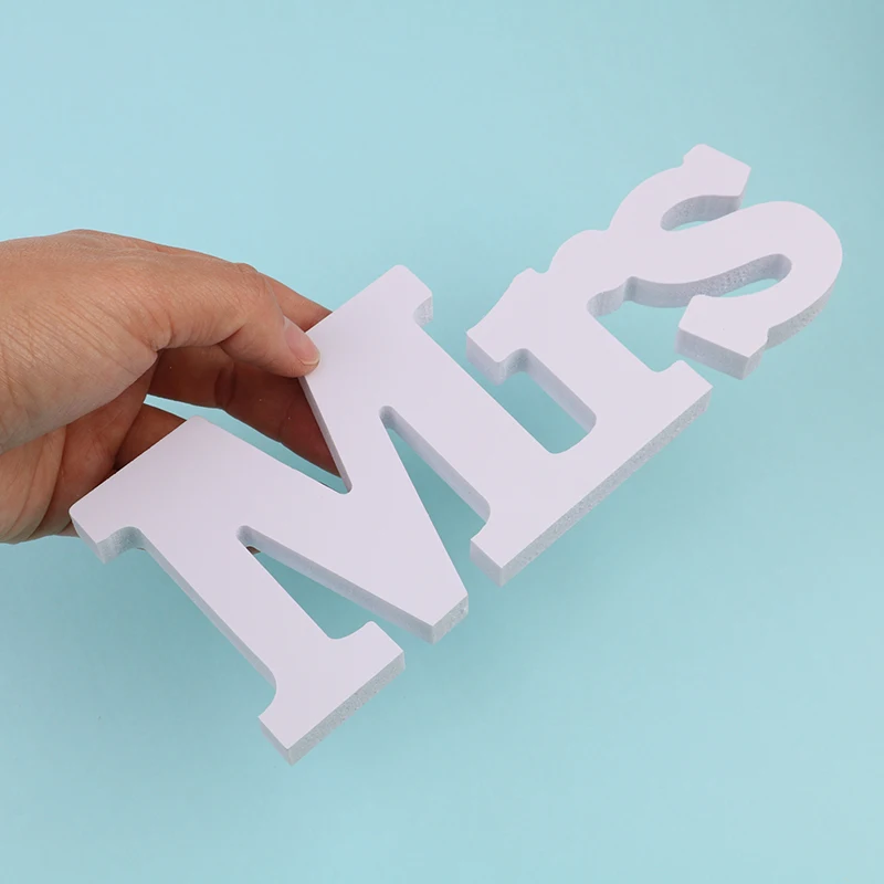 3 шт./набор свадебные украшения Mr &amp Mrs для свадьбы дня рождения белые буквы