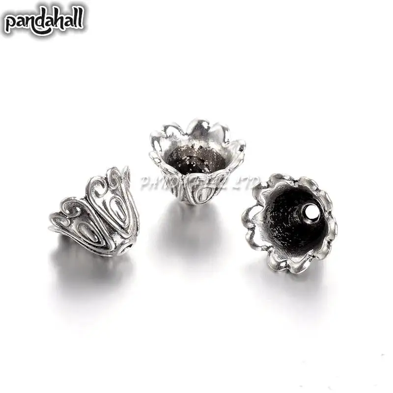 

Tibetan Style Bead Caps, Cadmium Free & Nickel Free & Lead Free, Antique Silver Color, 15x11mm, hole: 2mm, 520pcs/1000g