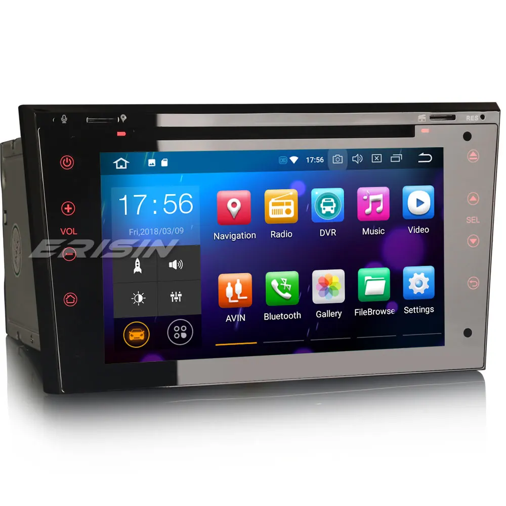 Erisin ES3873P PX30 Android 8.1 Car Multimedia Player 7&quot DVD GPS for Opel Vauxhall Corsa Vectra Zafira Astra Signum |