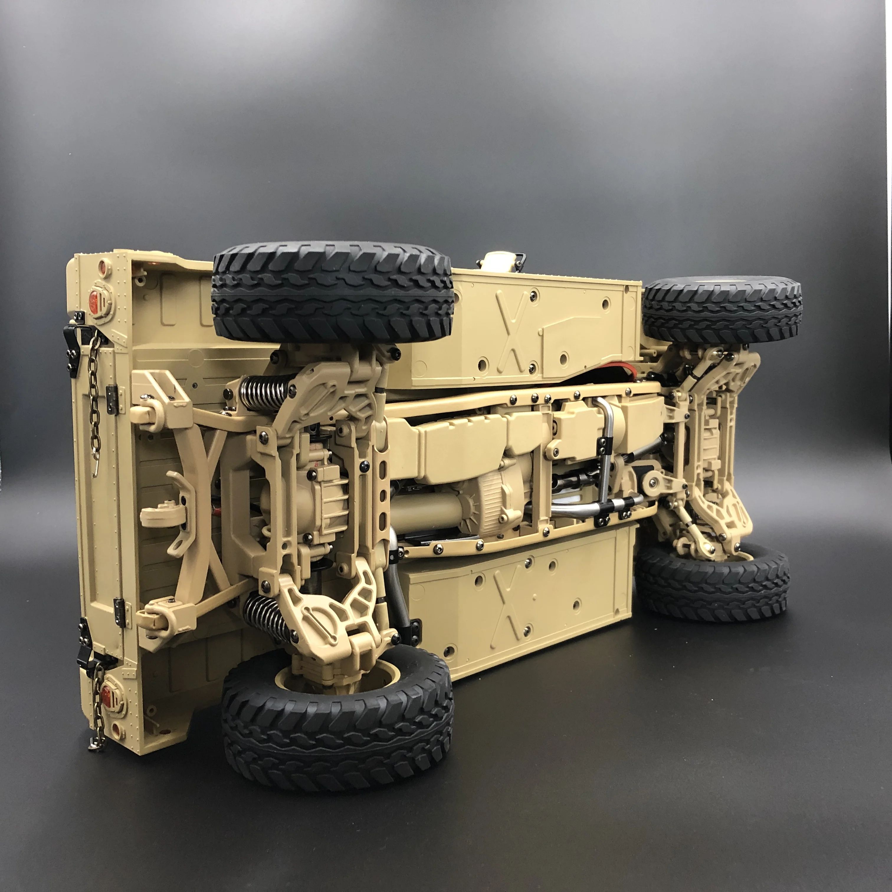 U. s.4X4MILITARY VEHICLE M1025 Humvee 1/10 rc Металлическое шасси внедорожный автомобиль HG-P408 Улучшенный светильник звуковая функция