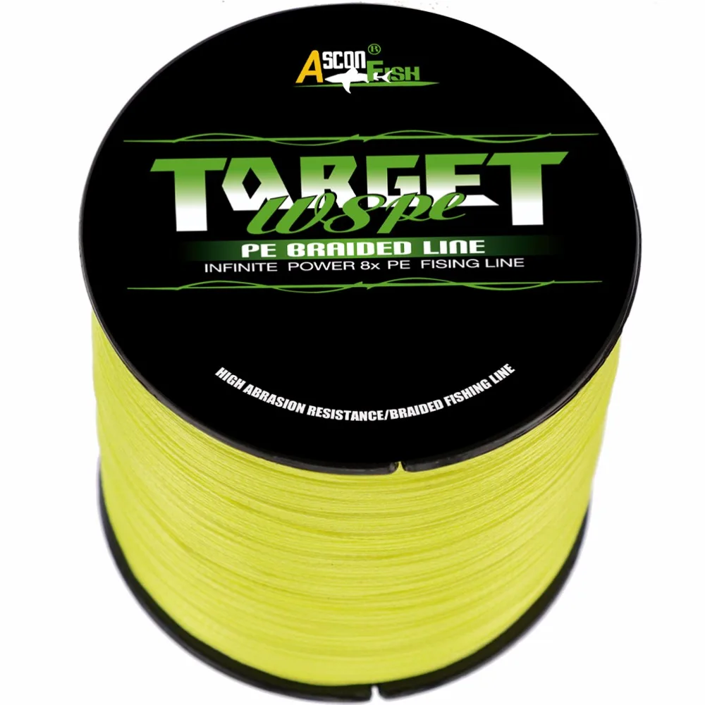 Рыболовная плетеная леска Ascon 8 нитей 1500 м|fishing braid|fishing lines 8fishing line strands |