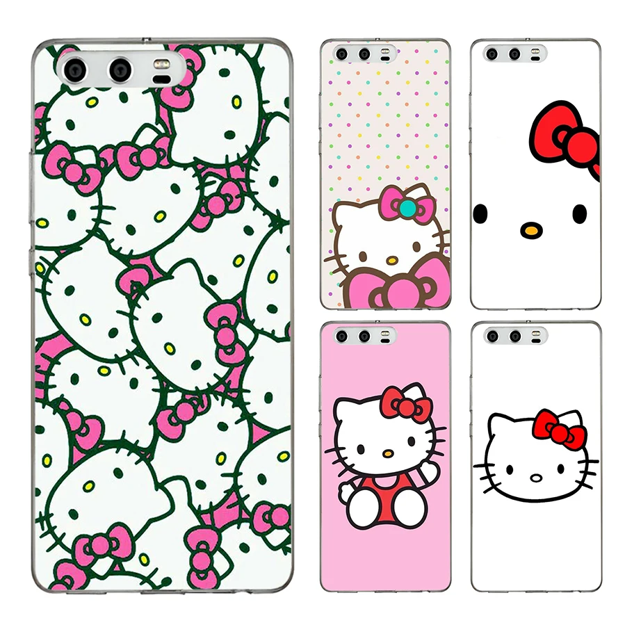 Жесткий чехол LISM hello kitty для huawei Honor 9 8 Lite 10 6C 7A Pro 6A Play 7X|Чехлы-накладки| |