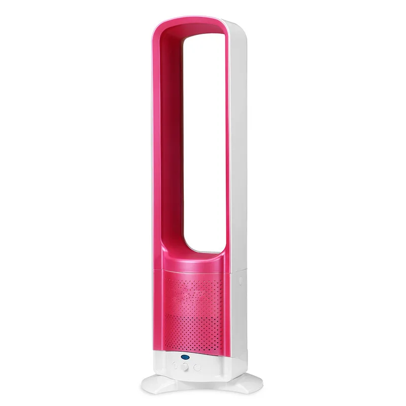 pink Warmtoo ЕС 220 в 32 дюйма Портативный бесшумный вентилятор без лезвия, напольный вентилятор без пузырей, низкий уровень шума - Цвет: pink