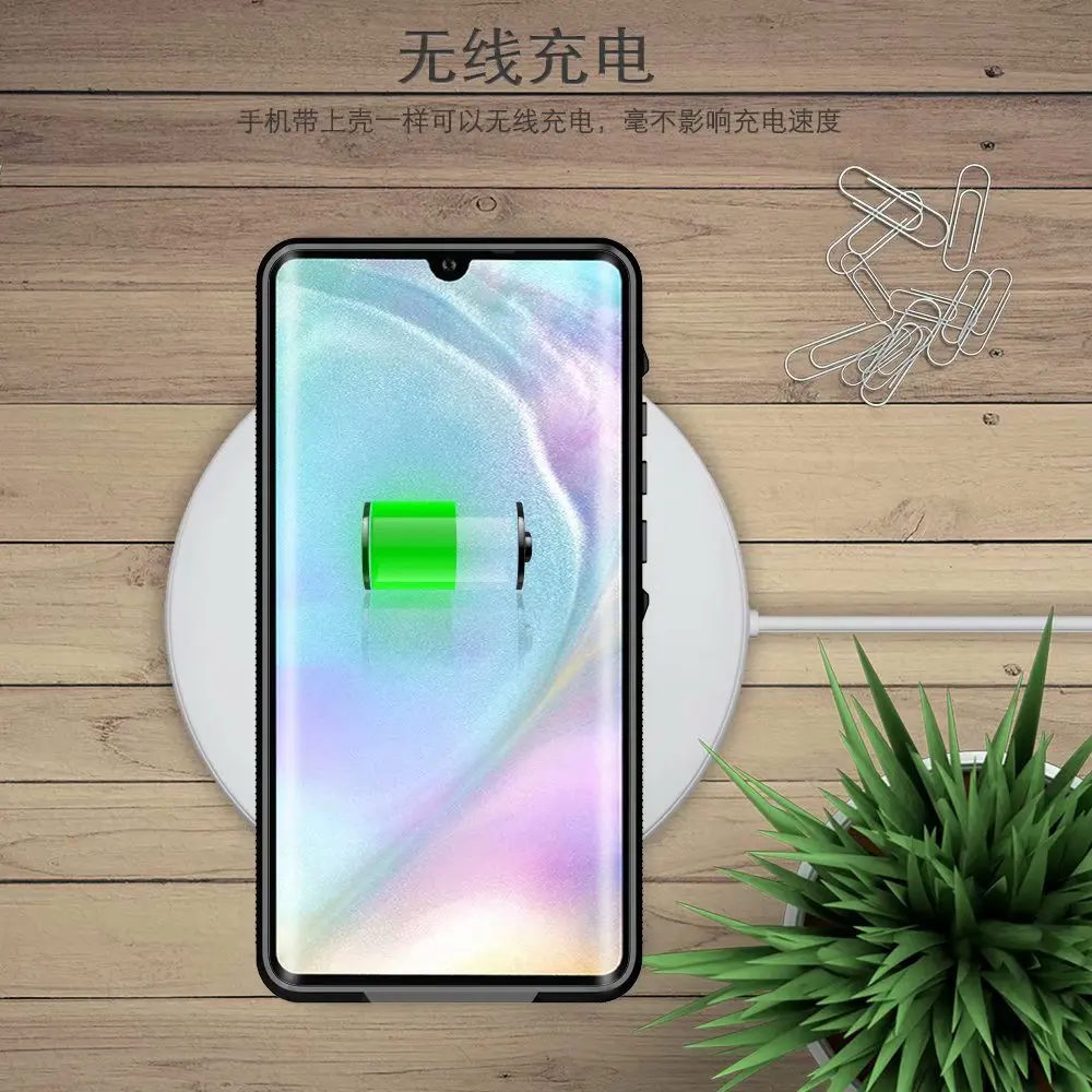 Водонепроницаемый Чехол IP68 для Huawei P40 Mate 30 P30 P20 Pro прозрачный защитный чехол