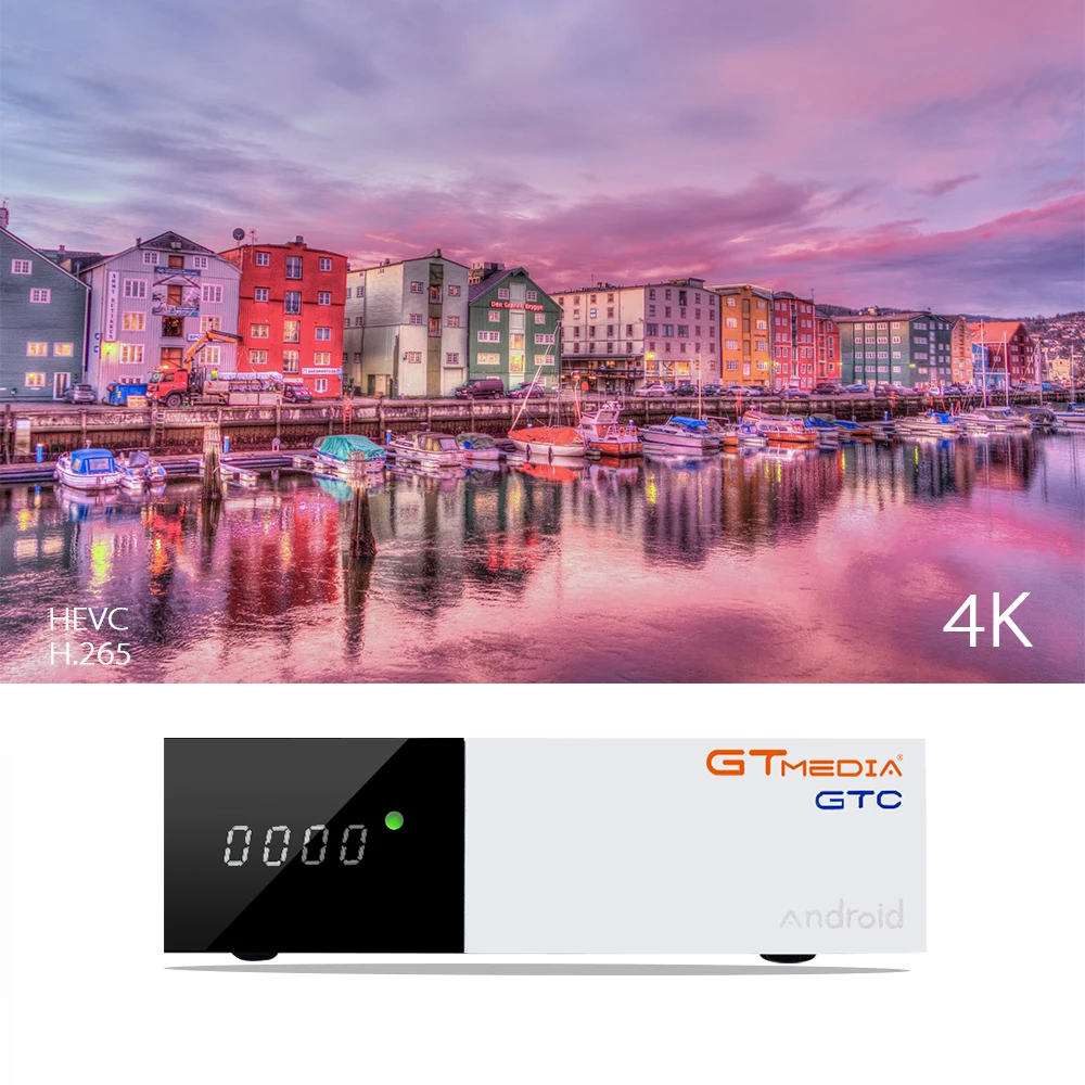 GTmedia GTC приемное устройство DVB-S2 DVB-C DVB-T2 ISDBT Amlogic S905D android 6,0 ТВ контейнер под элемент питания 2 Гб оперативной памяти, 16 Гб встроенной памяти, спутниковый 1 год M3U приемник ТВ коробка