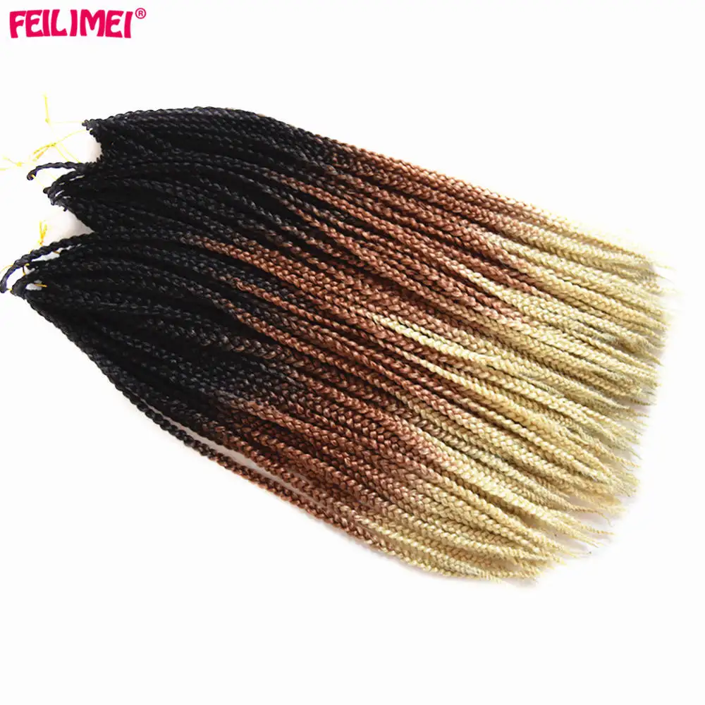 Feilimei Ombre Blonde Freestress косички для наращивания волос Синтетические японские волокна