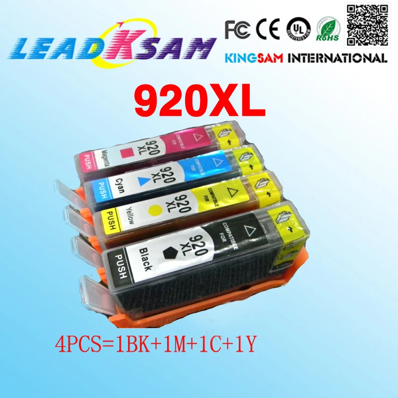 1 комплект совместимый с чернильным картриджем hp920 для 920 920xl officejet 6000 6000a 6500 6500a 7000