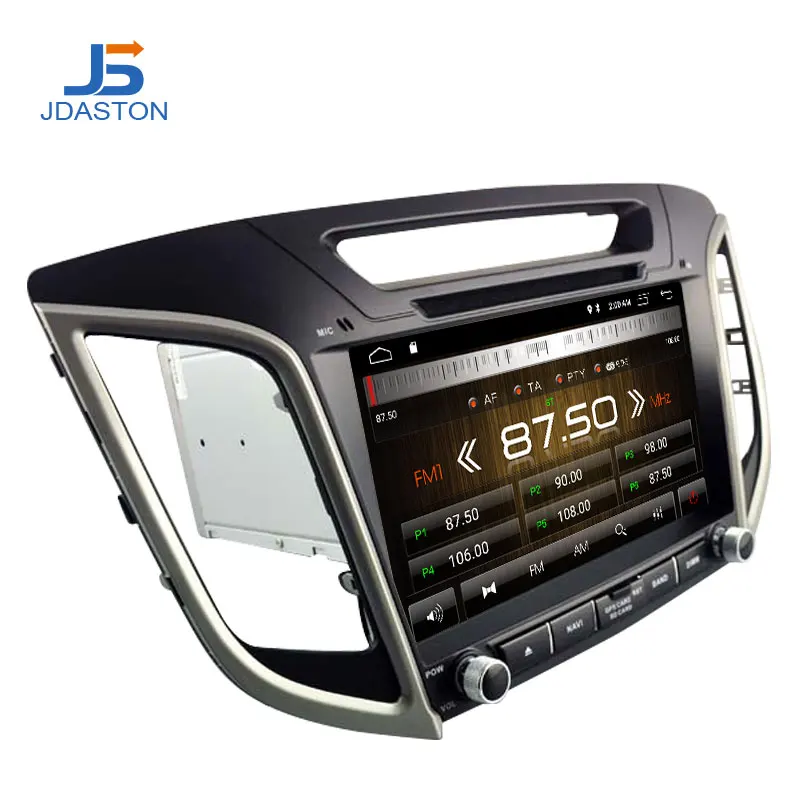 Автомобильный DVD плеер JDASTON 9 дюймов Android 10 для Hyundai Creta ix25 2014 2018 GPS навигация 2 Din