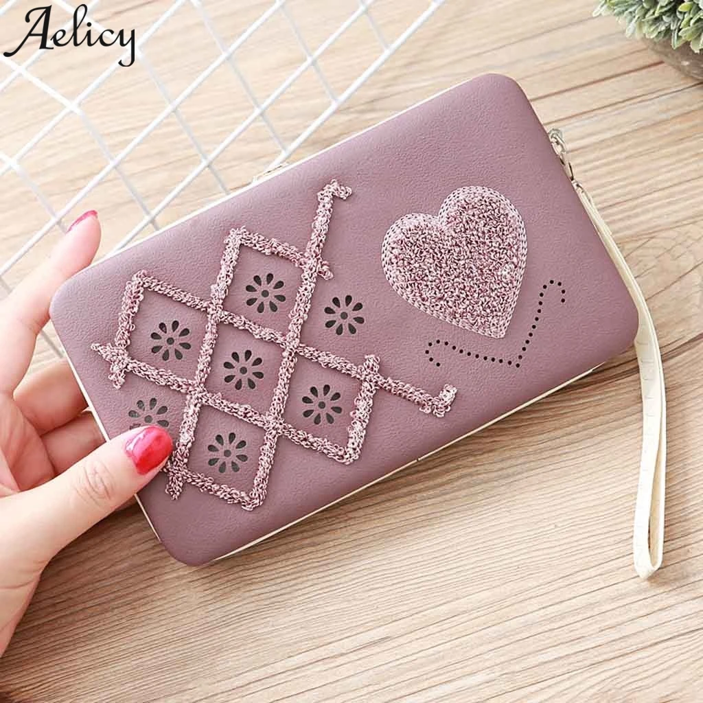 Aelicy, Модный женский Ланч-бокс, кошелек, кошельки-пакеты, на молнии, кредитный держатель для карт, сумочка, сумка для мобильного телефона, женская вечерняя сумочка-клатч