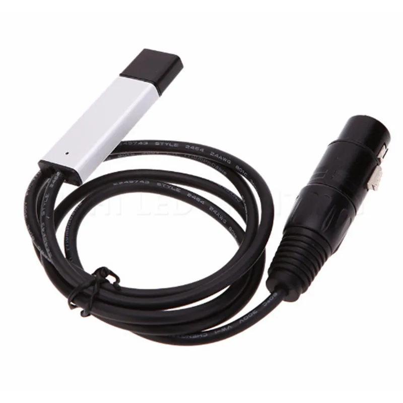 Адаптер интерфейса USB к DMX светодиодный DMX512 студийный компьютер ПК контроллер