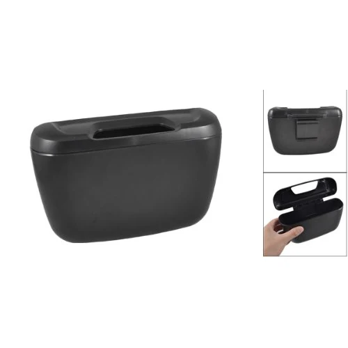 Черный пластиковый ящик для мусора с крючком | Автомобили и мотоциклы