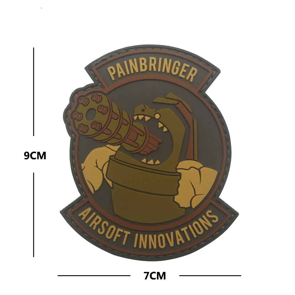 Airsoft инновации военные ПВХ патч Резиновые Значки коллектор пистолет тактические