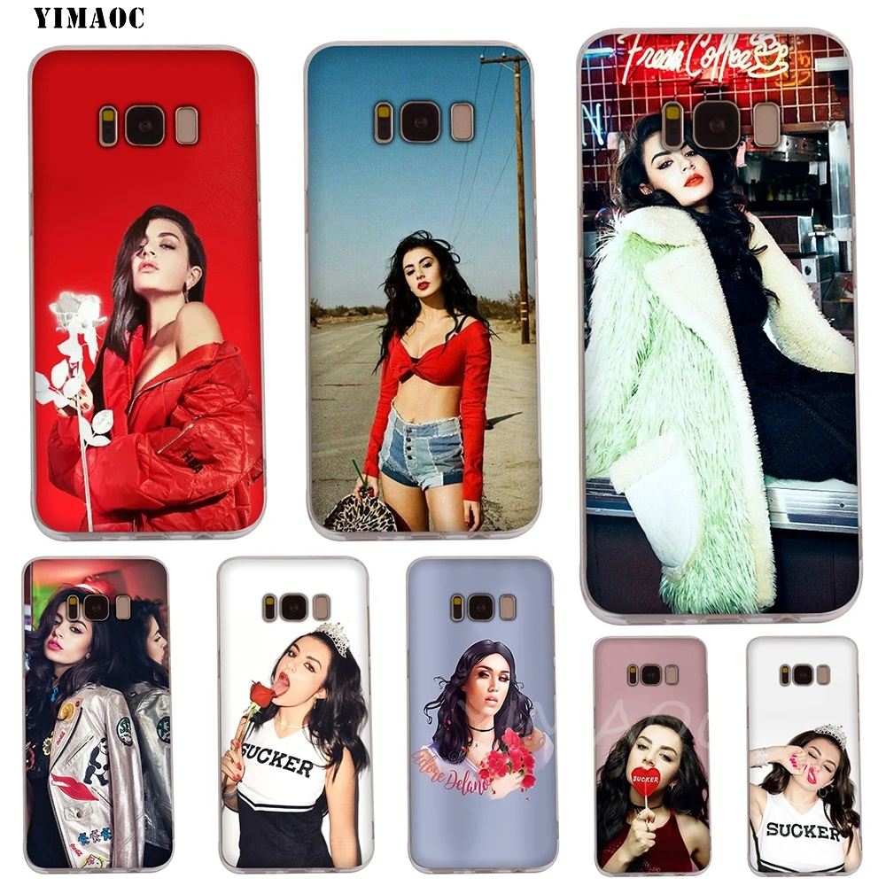 YIMAOC Charli XCX Soft TPU Case for Galaxy j3 j5 j6 j7 A5 2016 2017 A6 A9 2018 Note 8 9 S7 edge S8 S9 S10 Plus S10e Cover |