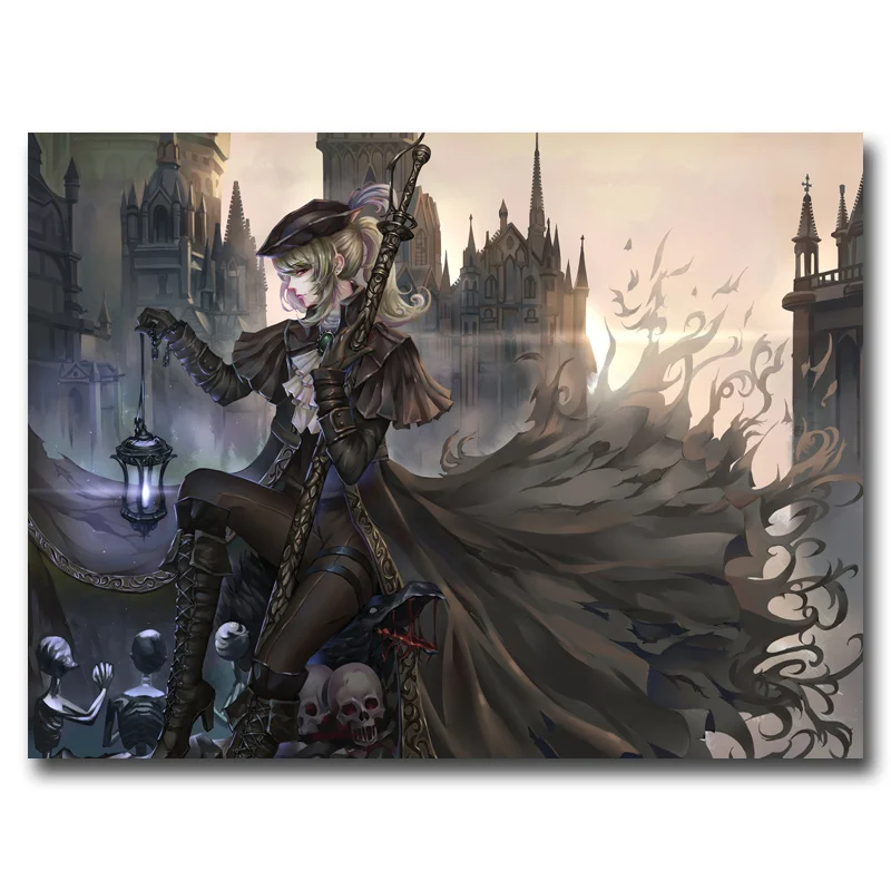Постеры для девочек в стиле аниме готический череп постеры игр художественная