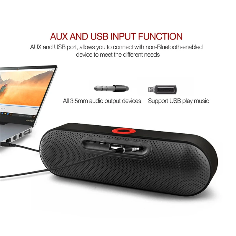 NBY 18 Беспроводной Портативный Bluetooth Динамик сабвуфер Altavoz TF карты Desktop s громкой